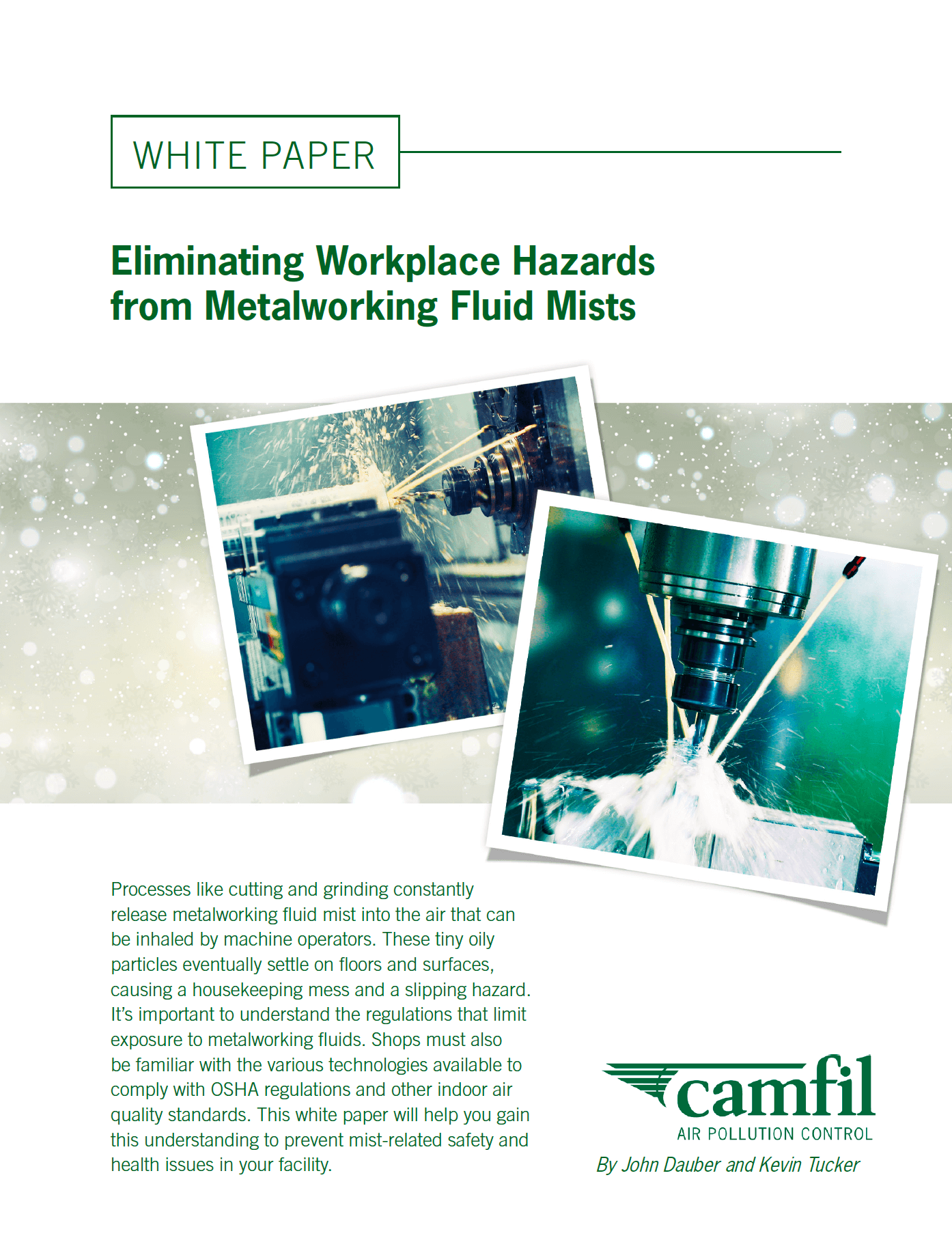 Eliminating Workplace Hazards from Metalworking Fluid Mists Camfil APC