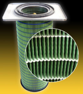 dust collector filter with pleated filter media